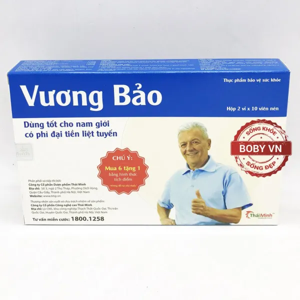 Vương Bảo _Thái Minh (Hộp2 Vỉ X 10 Viên) Vỉ