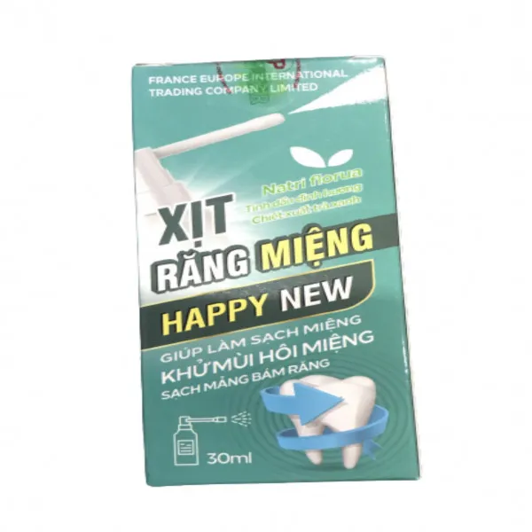 Xịt Răng Miệng Happy New (L30Ml) K270L