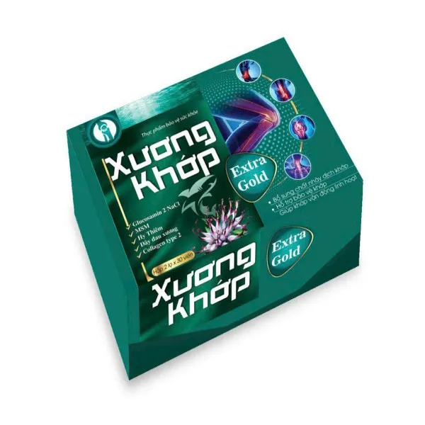 Xương Khớp Extra Gold _Gỗ Xanh, Yn (Hộp2 Lọ30V)