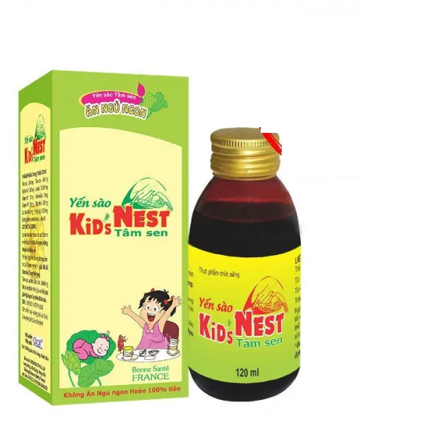 Yến Sào Kid's Nest Tâm Sen Goodhealth (Chai120Ml) (Xanh) (Không Nắp)