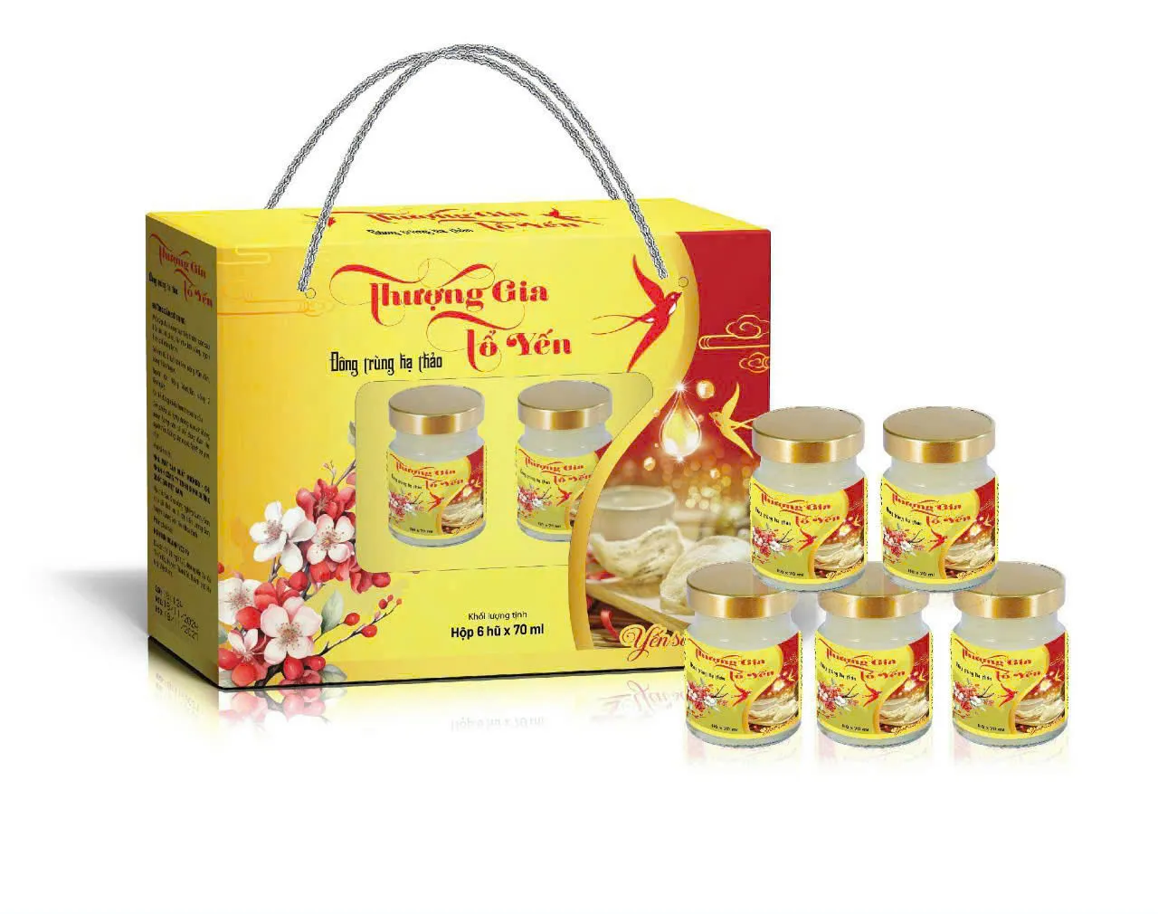 Yến Sào Thượng Gia Tổ Yến 39% _vàng (H6 Hũ X70Ml)