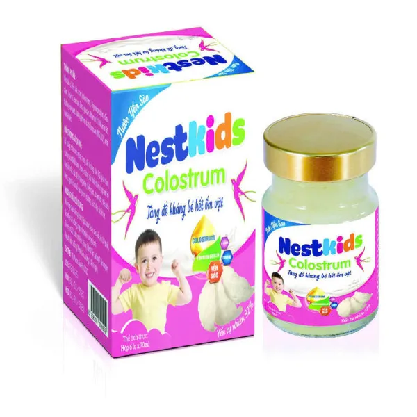 Yến Sào Trẻ Em Nestkids Colostrum lọ rời, Có Vỏ (H/1 Hũ)