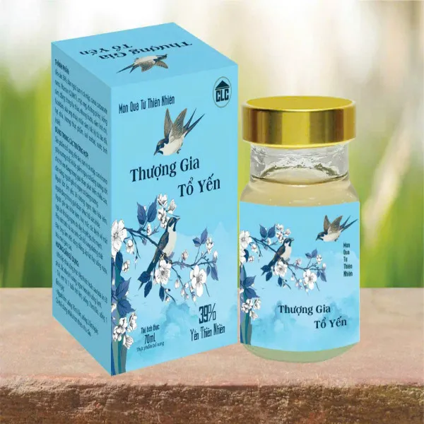 Yến Thượng Gia Tổ Yến Hoa Mai _Xanh Da Trời, lọ rời Có Vỏ (Hộp/1 Hũ) K165