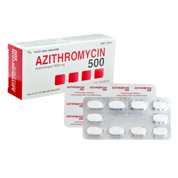 Zaromax Azithromycin 500Mg _Dhg (H3 Vỉ X 10 Viên)